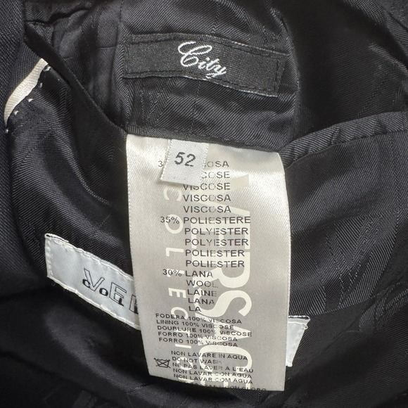 Versace Collection Black Suit Mens 42R 2 Piece Italy Wool Blazer Pants - Picture 5 of 16